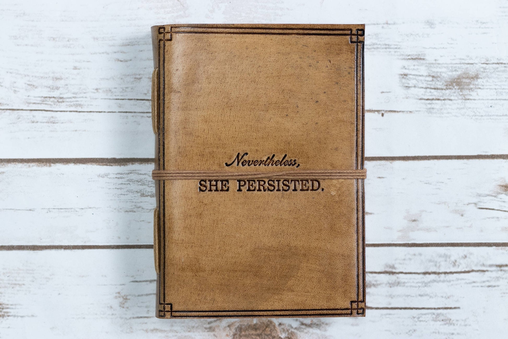 She Persisted - Handmade Leather Journal - Mellow Monkey