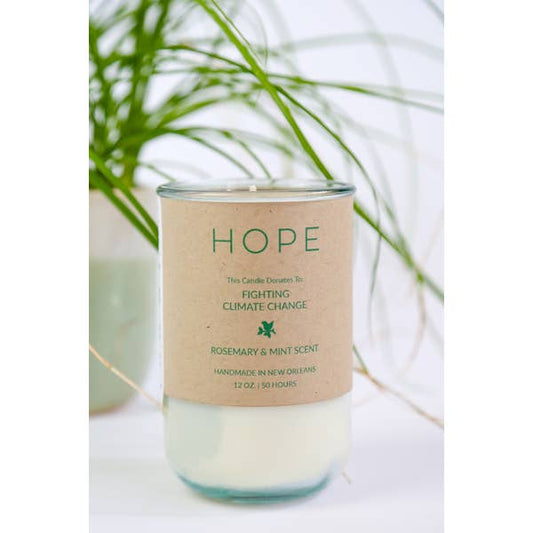 Candles For Good - HOPE, Rosemary & MInt Scent - Mellow Monkey