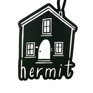 Hermit House - Vinyl Decal Sticker - Waterproof - 3-1/2-in - Mellow Monkey