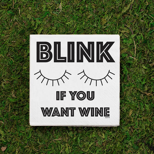 Blink Wine Cocktail Napkins - Mellow Monkey