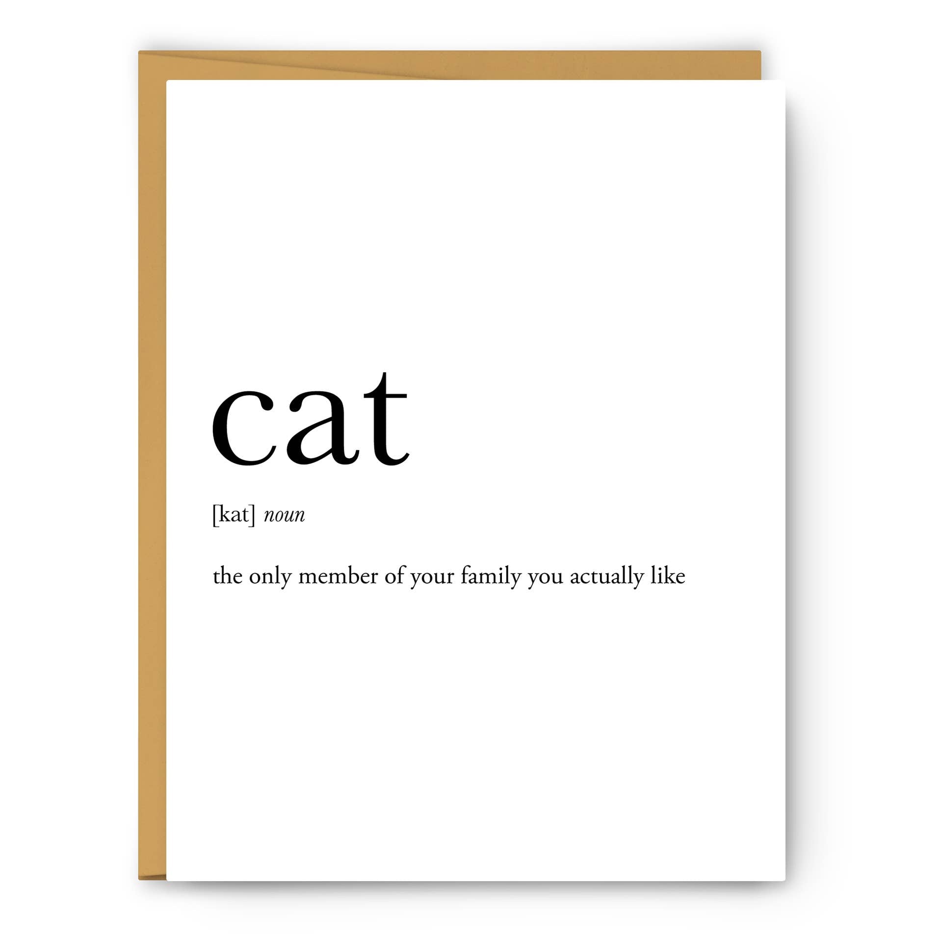 Footnotes - Cat Definition - Greeting Card - Mellow Monkey