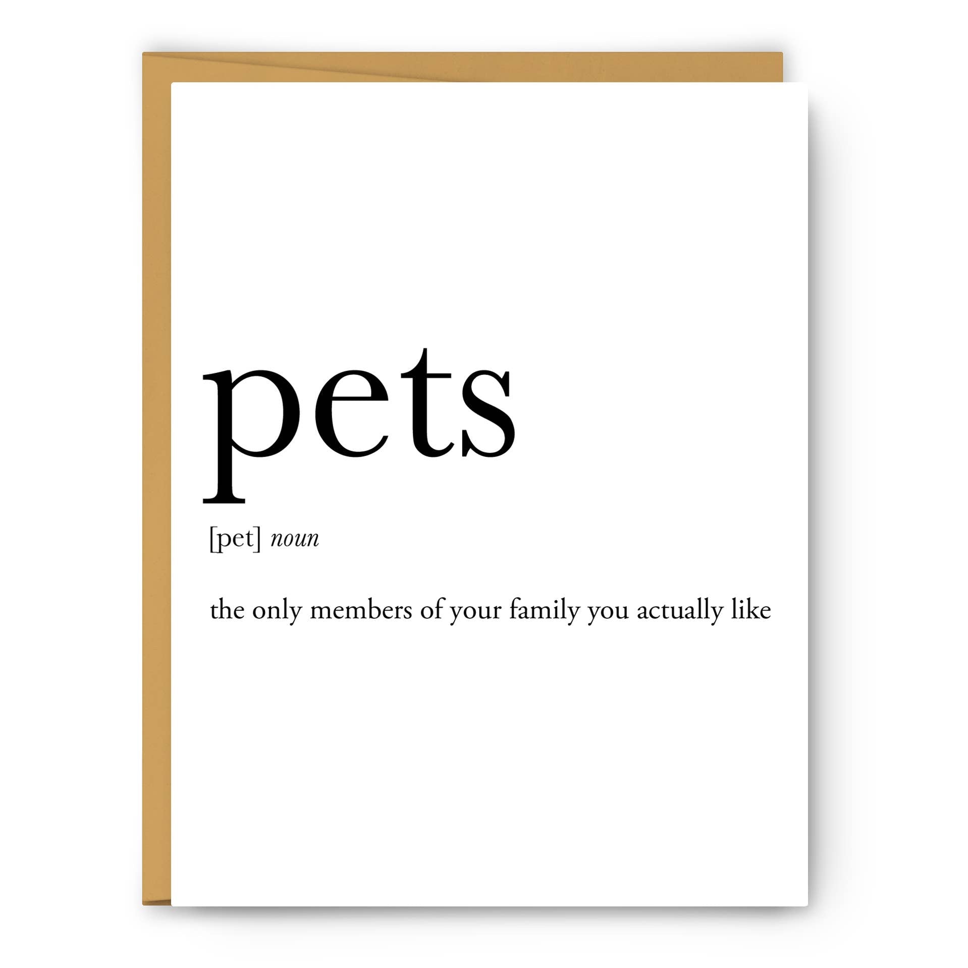 Footnotes - Pets Definition - Greeting Card - Mellow Monkey