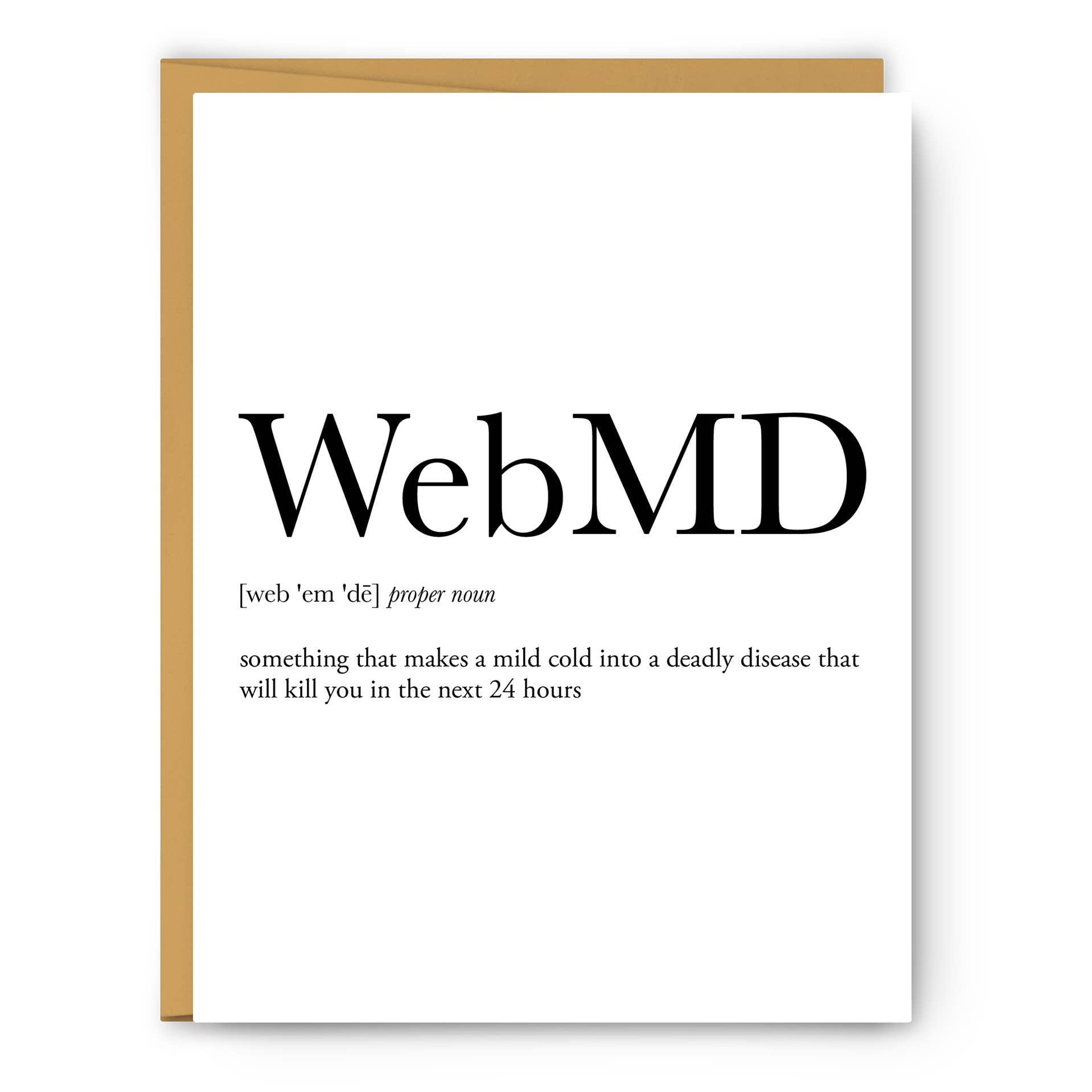Footnotes - WebMD Definition - Greeting Card – Mellow Monkey