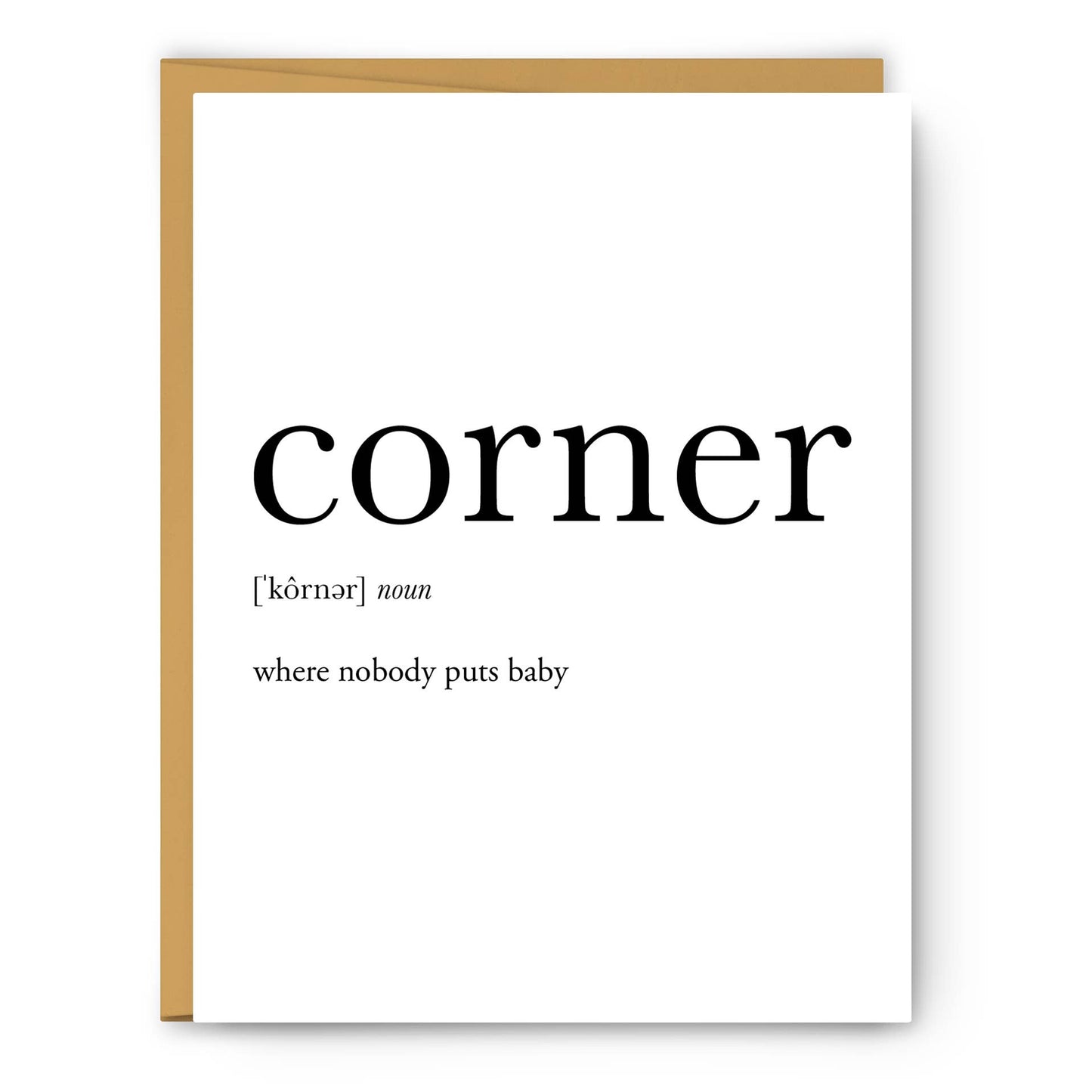 Footnotes - Corner Definition - Greeting Card - Mellow Monkey