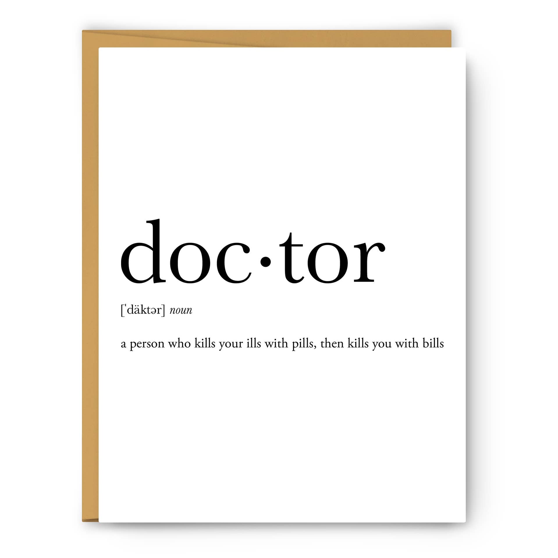 Footnotes - Doctor Definition - Greeting Card - Mellow Monkey