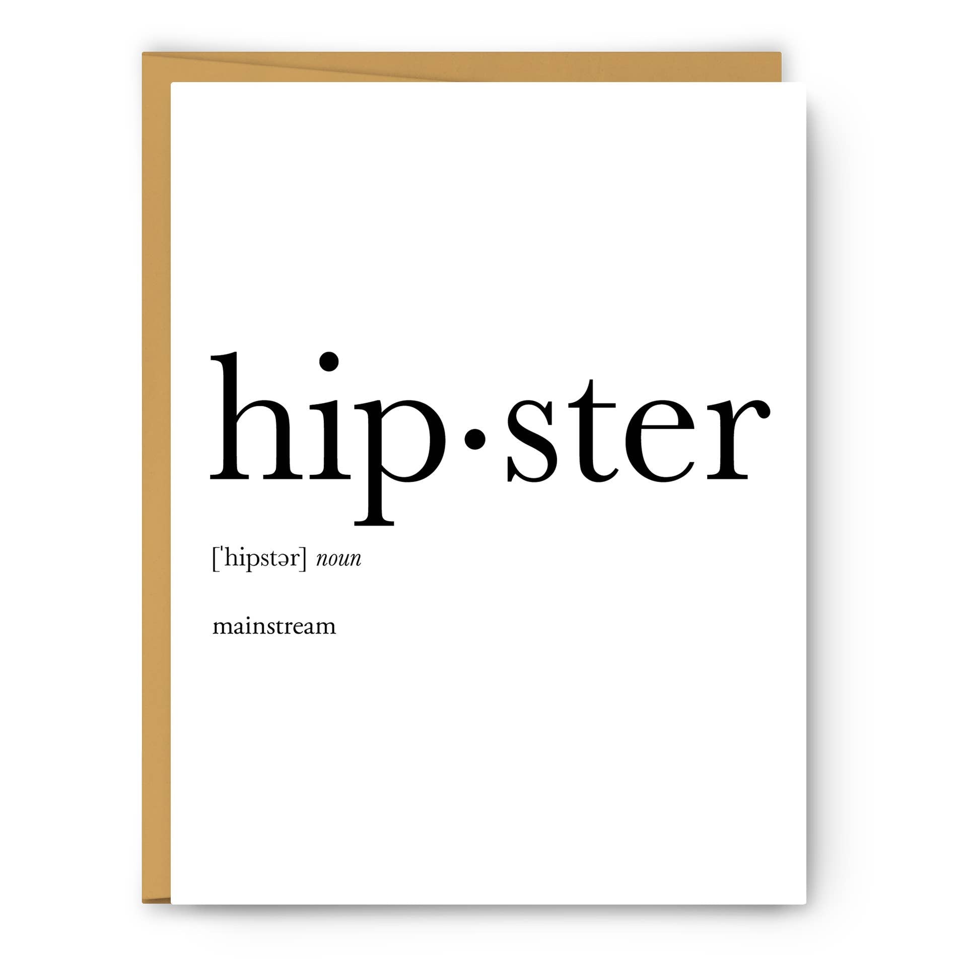 Footnotes - Hipster Definition - Greeting Card - Mellow Monkey