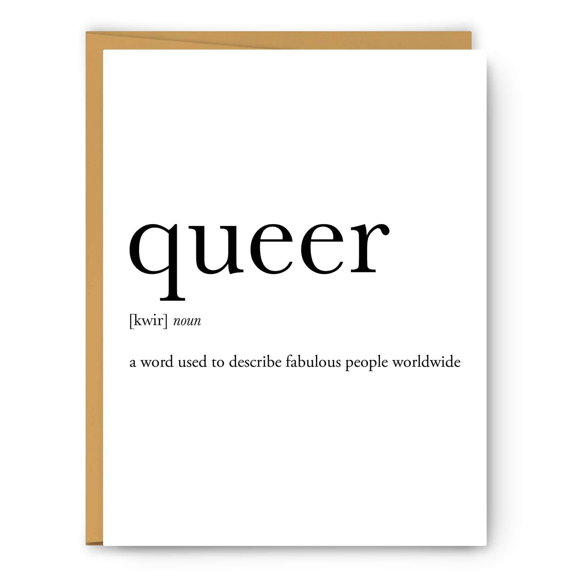 Footnotes - Queer Definition - Greeting Card - Mellow Monkey