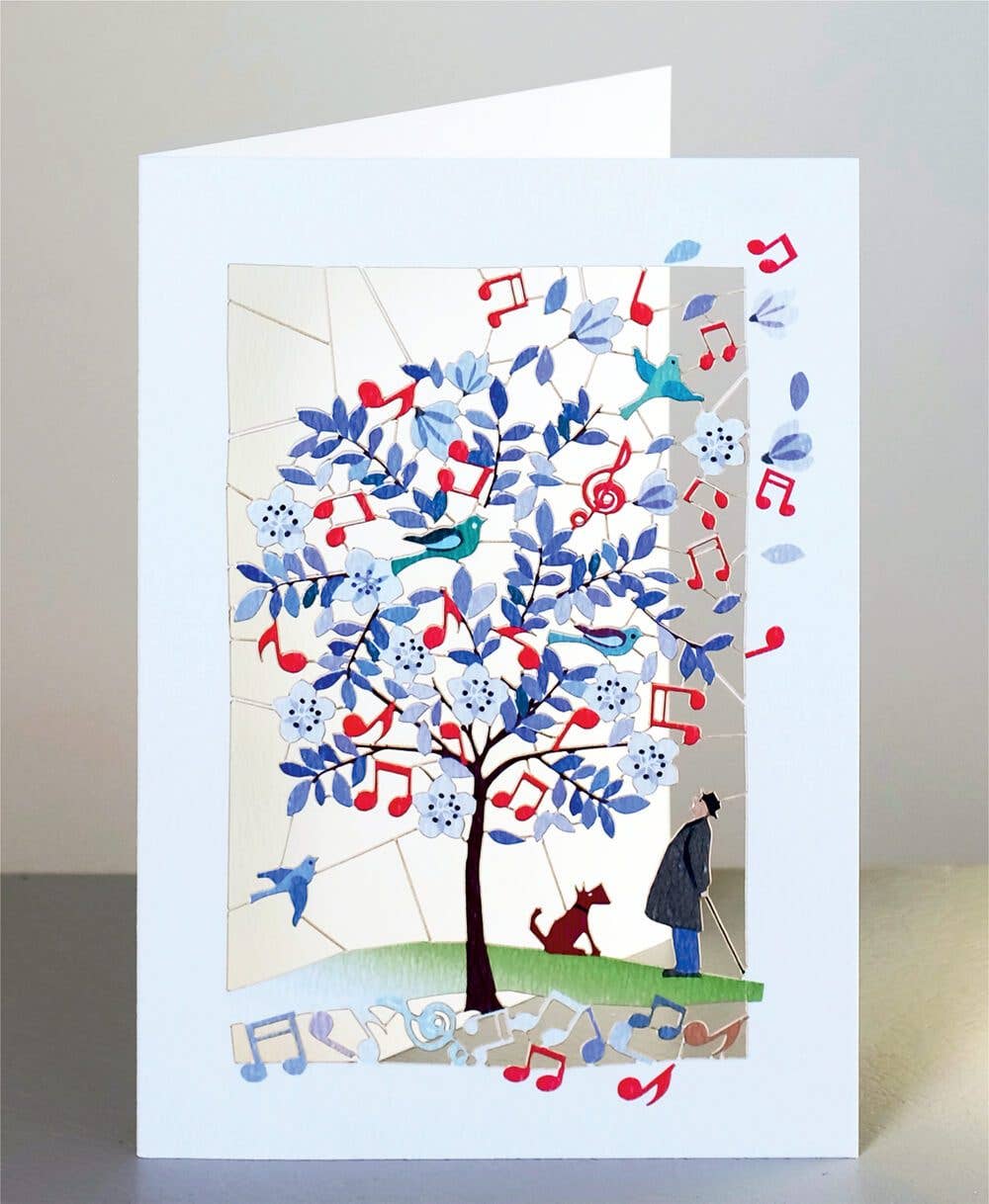 Shadywood Designs - Music and Love - Perfect Together - Laser Cut Greeting Card - Mellow Monkey
