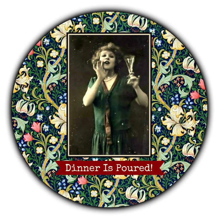 Dinner is Poured - Drink Coaster - Mellow Monkey