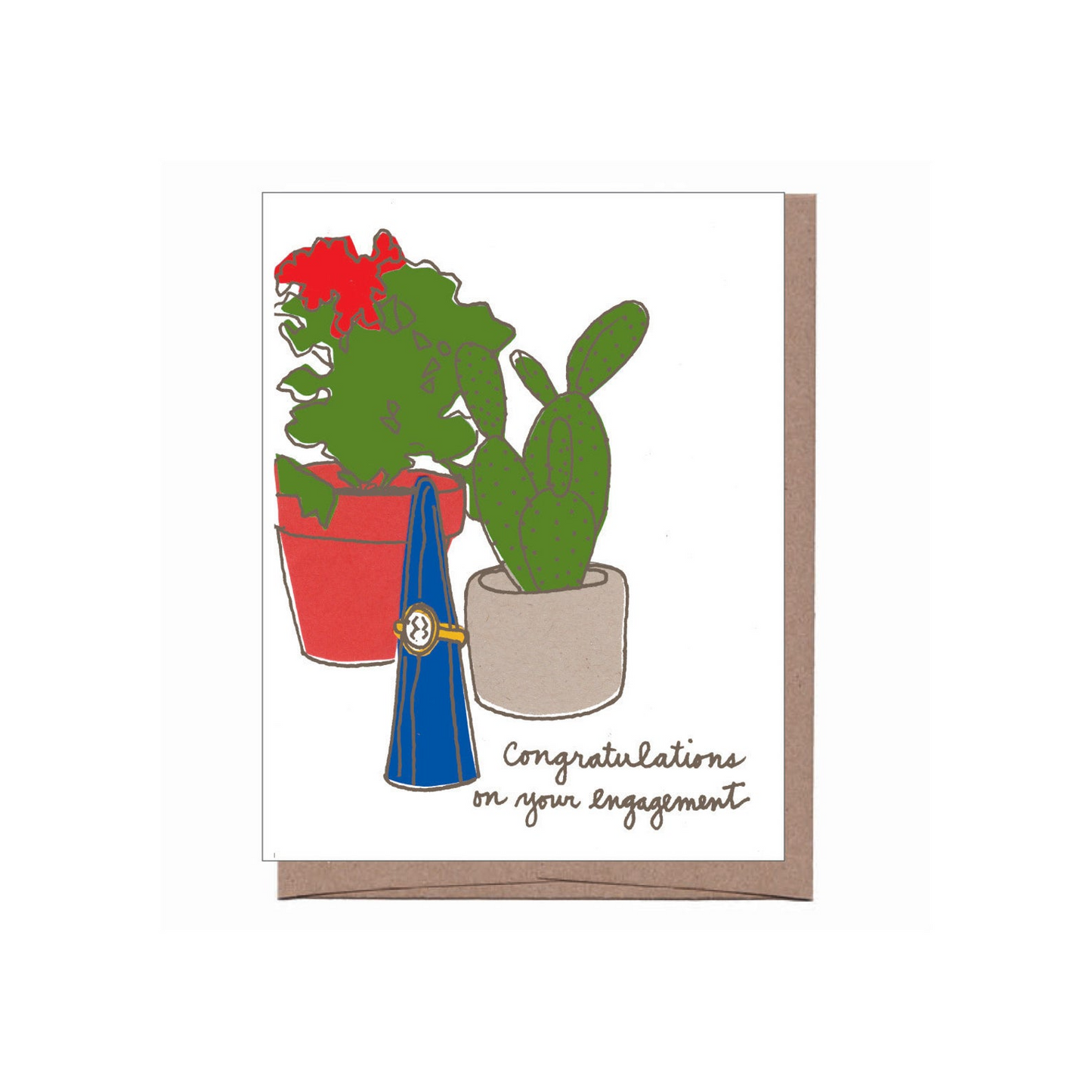 Cactus - Engagement Card - Mellow Monkey