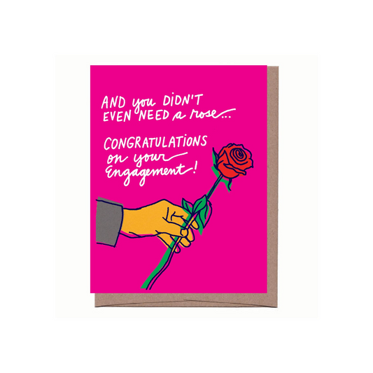 Bachelor Rose - Engagement Card - Mellow Monkey