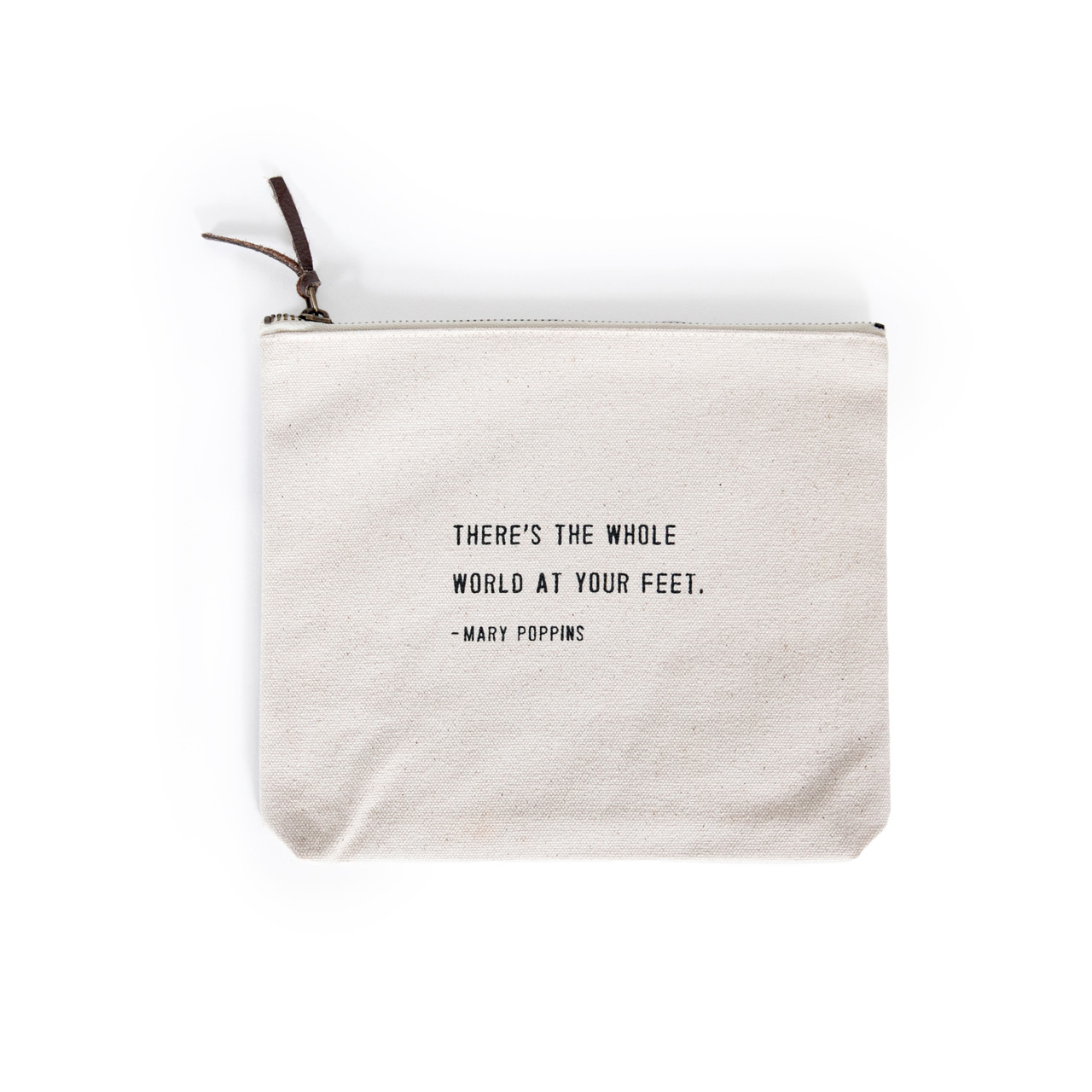 Canvas Zipper Bag - Always Believe Something Wonderful - Coco Chanel –  Mellow Monkey