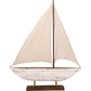Driftwood and Canvas Sailboat on Stand - 26-1/4-in - Mellow Monkey