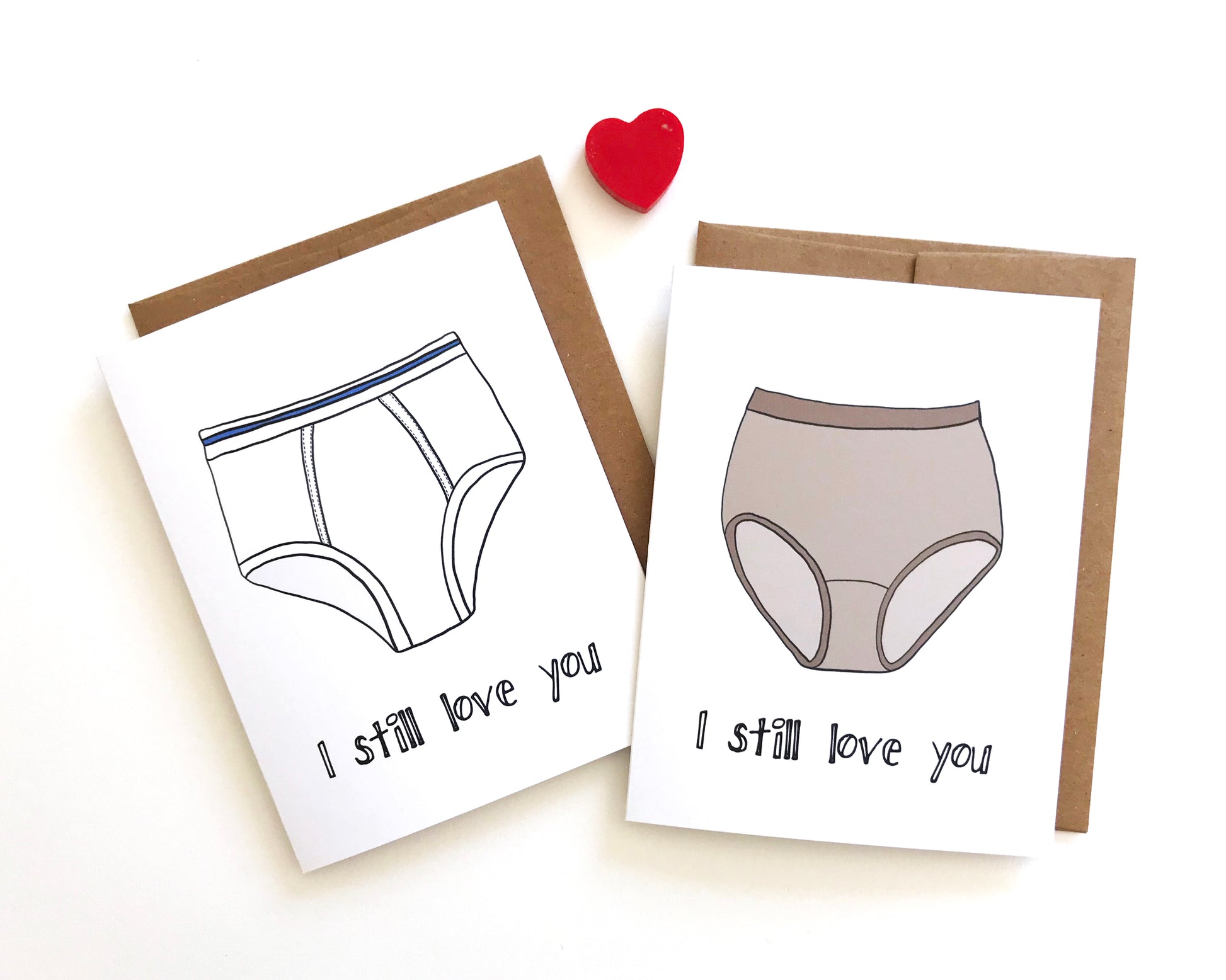 Yellow Daisy Paper Co. - Granny Panties Valentine's Day Card - Mellow Monkey