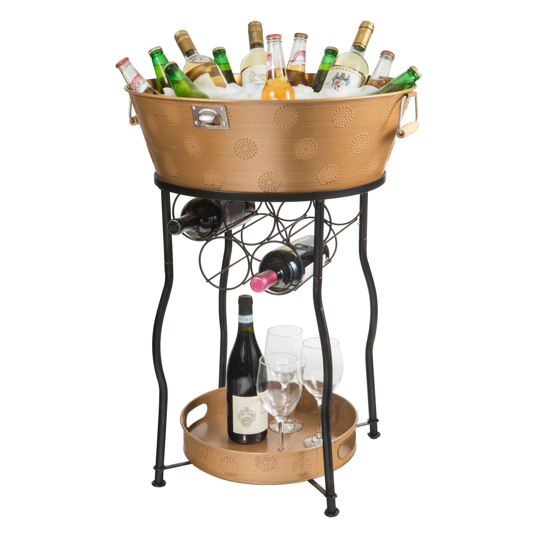 Corona XL Party Tub With Bottle Opener Bottle Rack and Tray -  32-in - Mellow Monkey