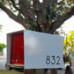 Retrobox Mailbox - Arctic White and Firecracker Red - Mellow Monkey