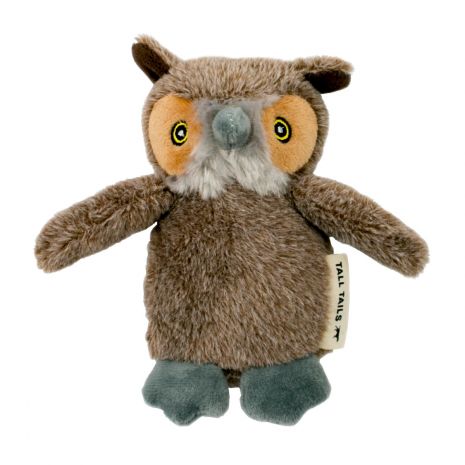 Baby Owl Dog Toy With Squeaker - 6-in - Mellow Monkey