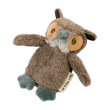 Baby Owl Dog Toy With Squeaker - 6-in - Mellow Monkey