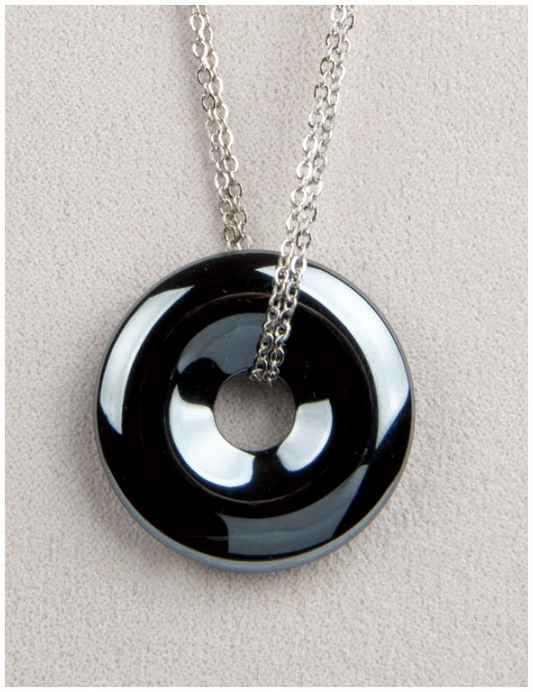 Hematite Wheel Necklace - Mellow Monkey