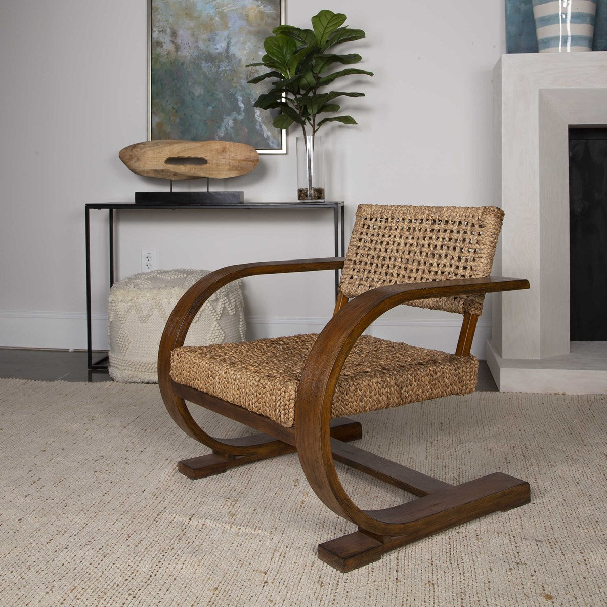 Rehema Accent Chair - 30-in - Mellow Monkey