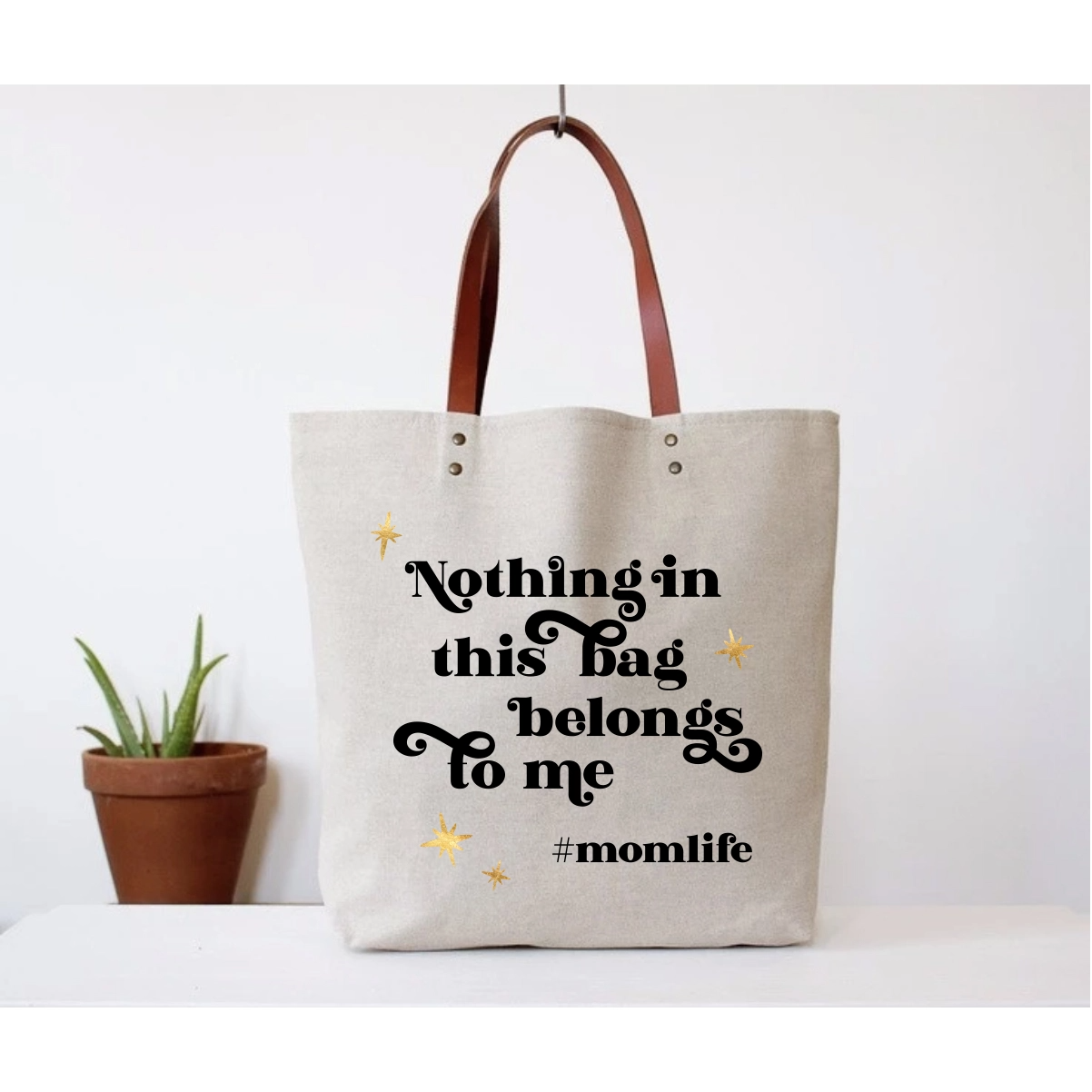 Nothing In This Bag Belongs To Me (#momlife) - Tote Bag - Mellow Monkey