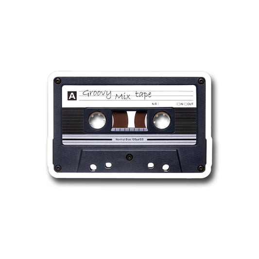 Groovy Mix Tape Cassette Retro - Vinyl Decal Sticker - Mellow Monkey