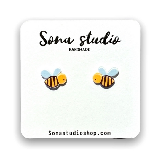 Bumble Bee Earrings - Mellow Monkey