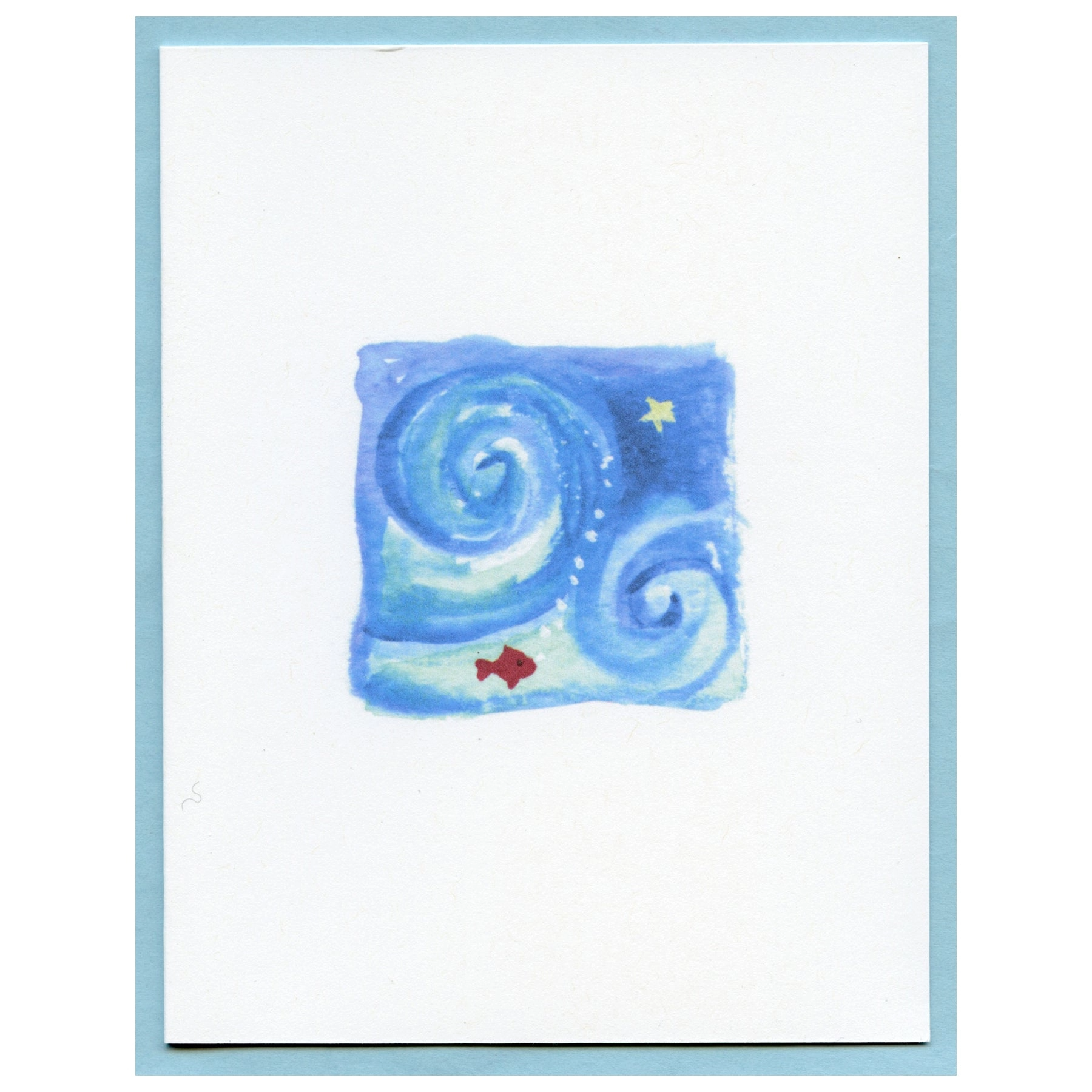 Little Red Fish - Greeting Card - Mellow Monkey