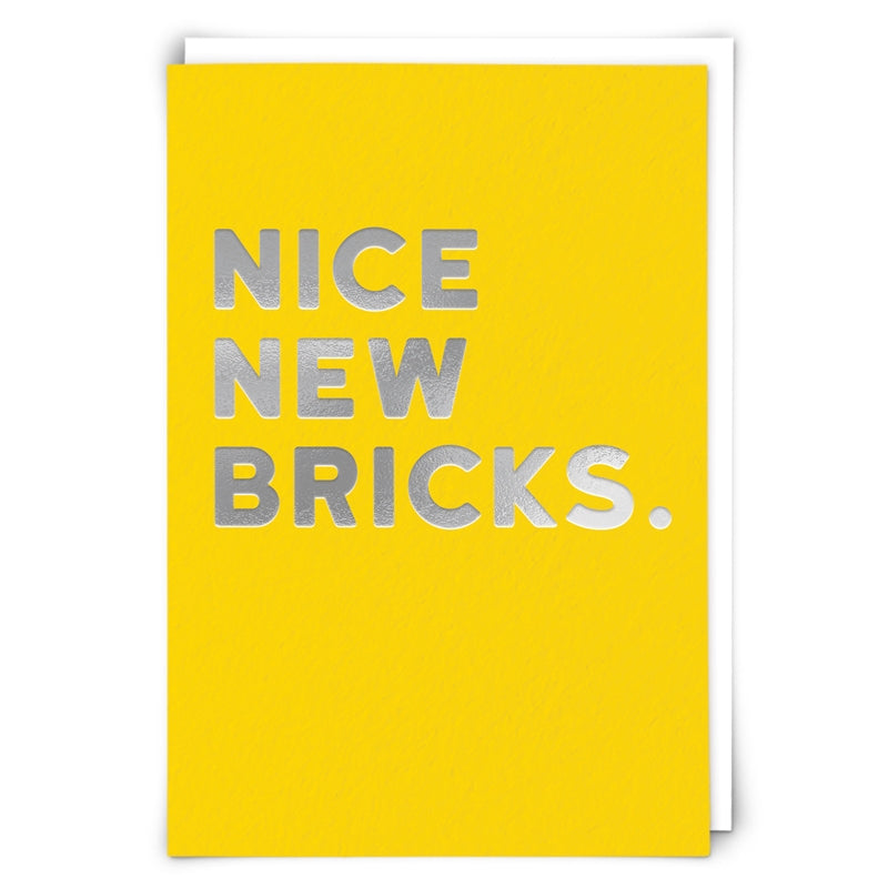 Nice New Bricks - New Home Apartment Greeting Card - Mellow Monkey