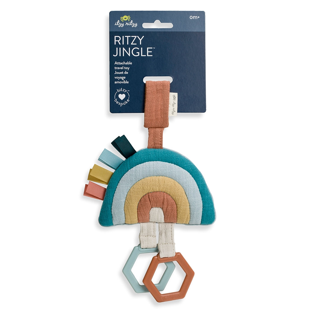 Ritzy Jingle™ Rainbow Attachable Travel Toy - Mellow Monkey