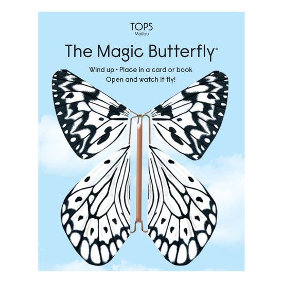 Magic Flying Butterfly - White and Black - Mellow Monkey