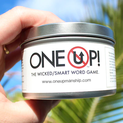 One Up! A Wicked Smart Word Game - Perfect for Travel Vacations - Mellow Monkey