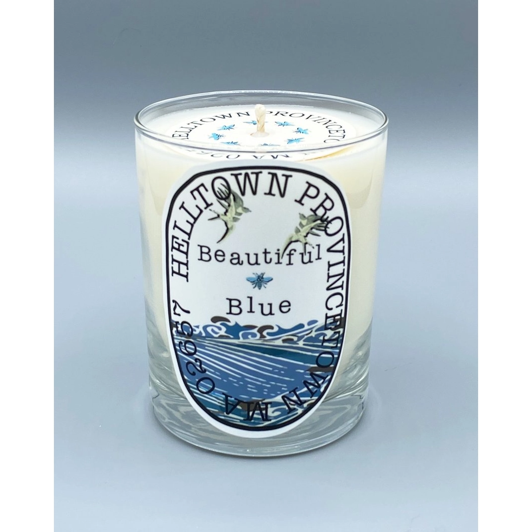Beautiful & Blue Soy Wax Candle - Mellow Monkey