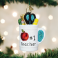 Old World Christmas Handcrafted Blown Glass Ornament - Best Teacher Mug - Mellow Monkey