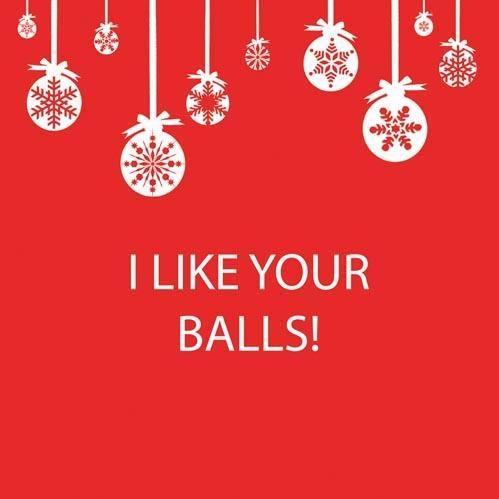 I Like Your Balls! - Cocktail Beverage Napkins 20-Ct - Mellow Monkey