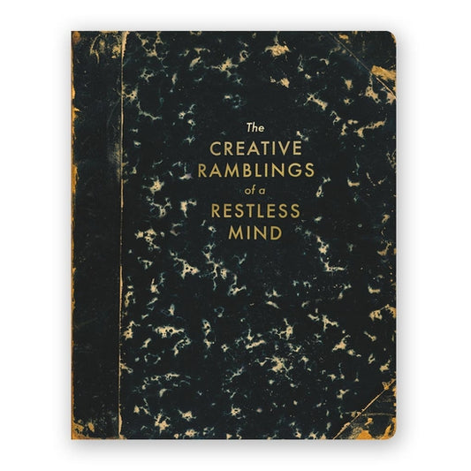 The Creative Ramblings of a Restless Mind (Large: 7.75 x 9.75 inches) - Blank Journal - Mellow Monkey