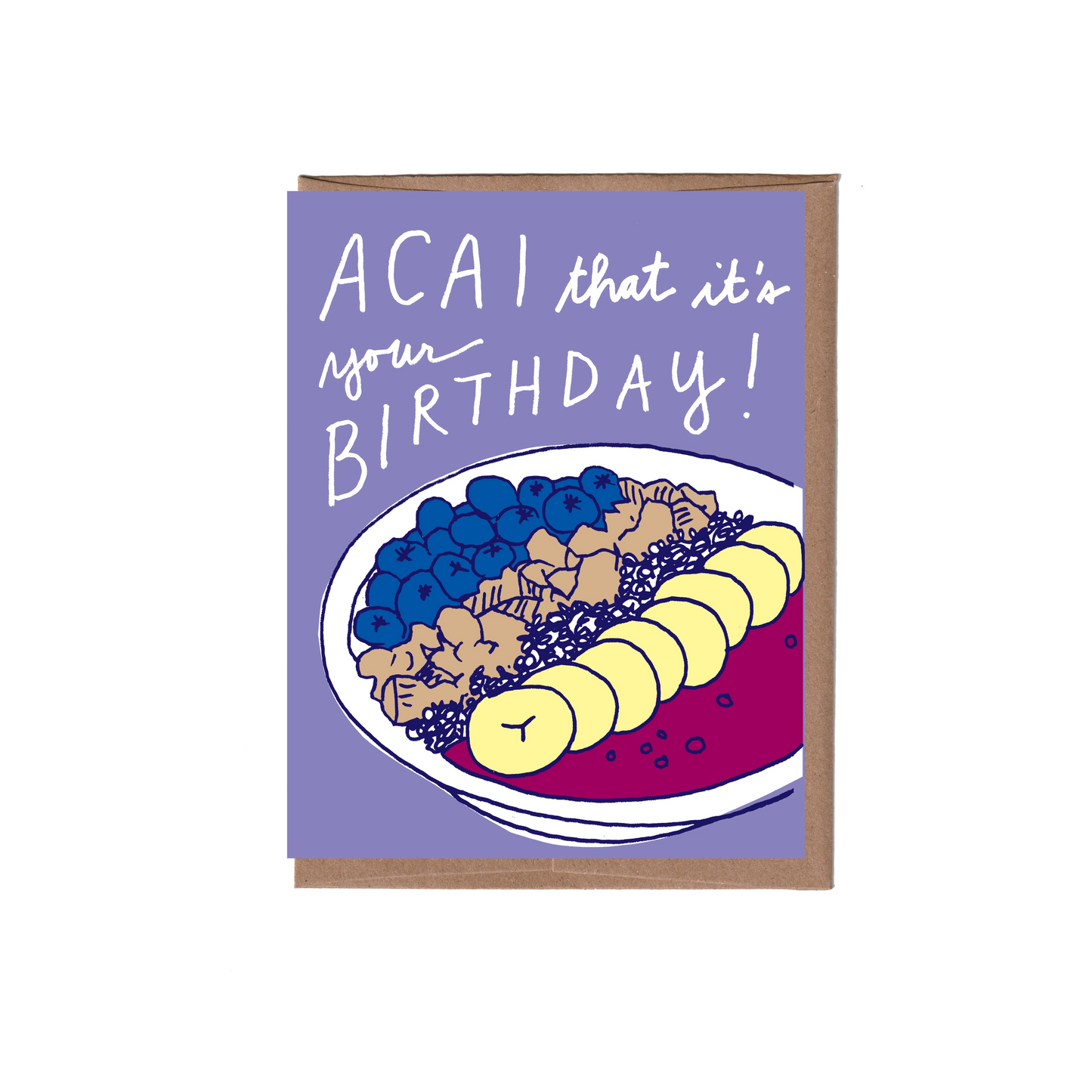 Scratch & Sniff Acai Bowl - Birthday Card - Mellow Monkey