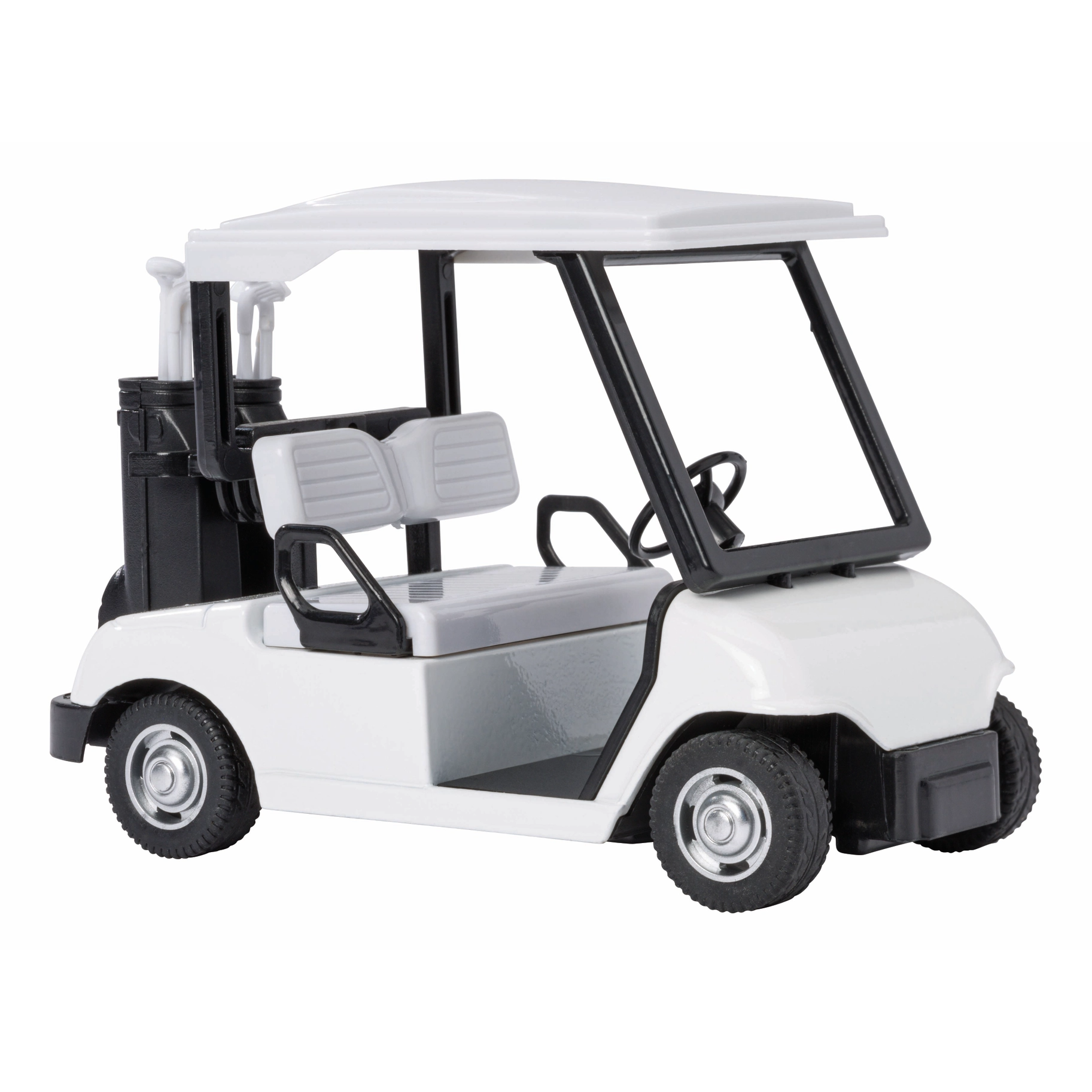 Pull Back Golf Cart Die Cast Model - White - Mellow Monkey