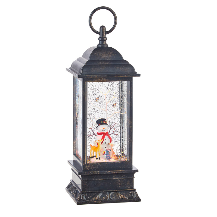 Snowman Musical Lighted Water Lantern - 11" - Mellow Monkey