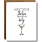 May Your Thirties Be Extra Dirty - Martini Glass - Birthday Greeting Card - Mellow Monkey