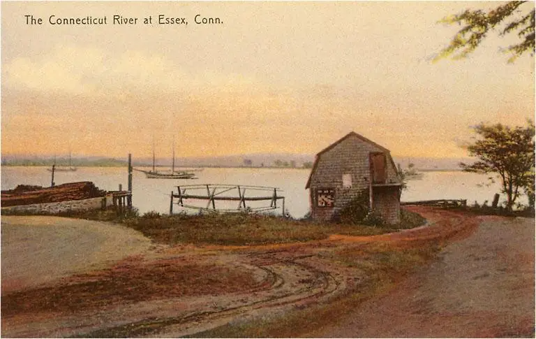 Connecticut River at Essex - Vintage Postcard - 3-1/2 x 5-1/2-in. - Mellow Monkey