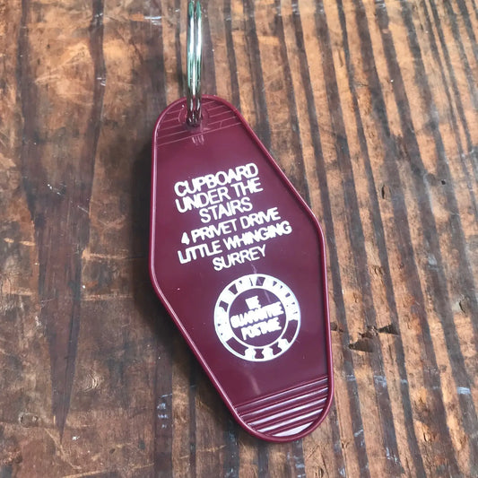 Motel Key Fob - Cupboard Under The Stairs - Mellow Monkey