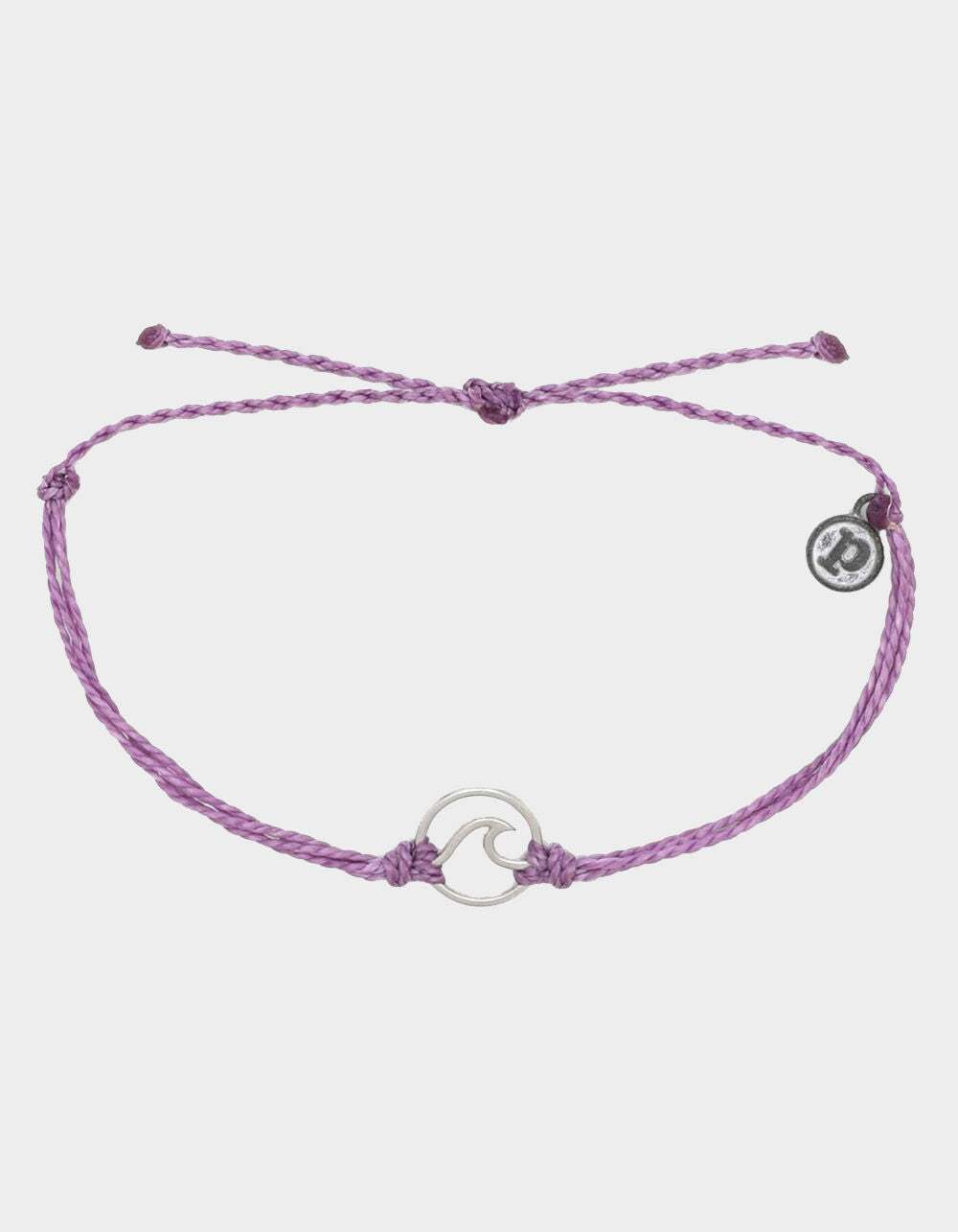 Puravida Silver Wave Charm Bracelet - Lavender - Mellow Monkey