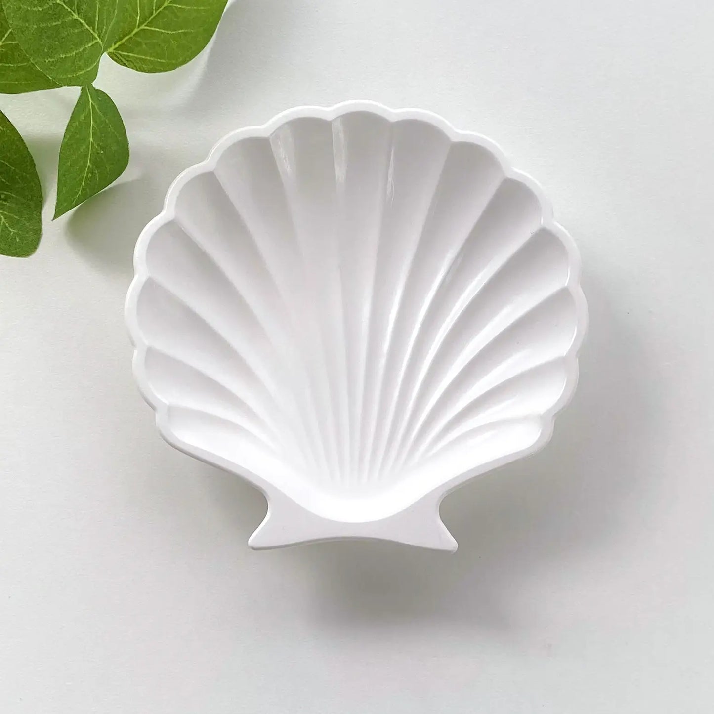 Seashell Dish - White - Coastal Inspired.
