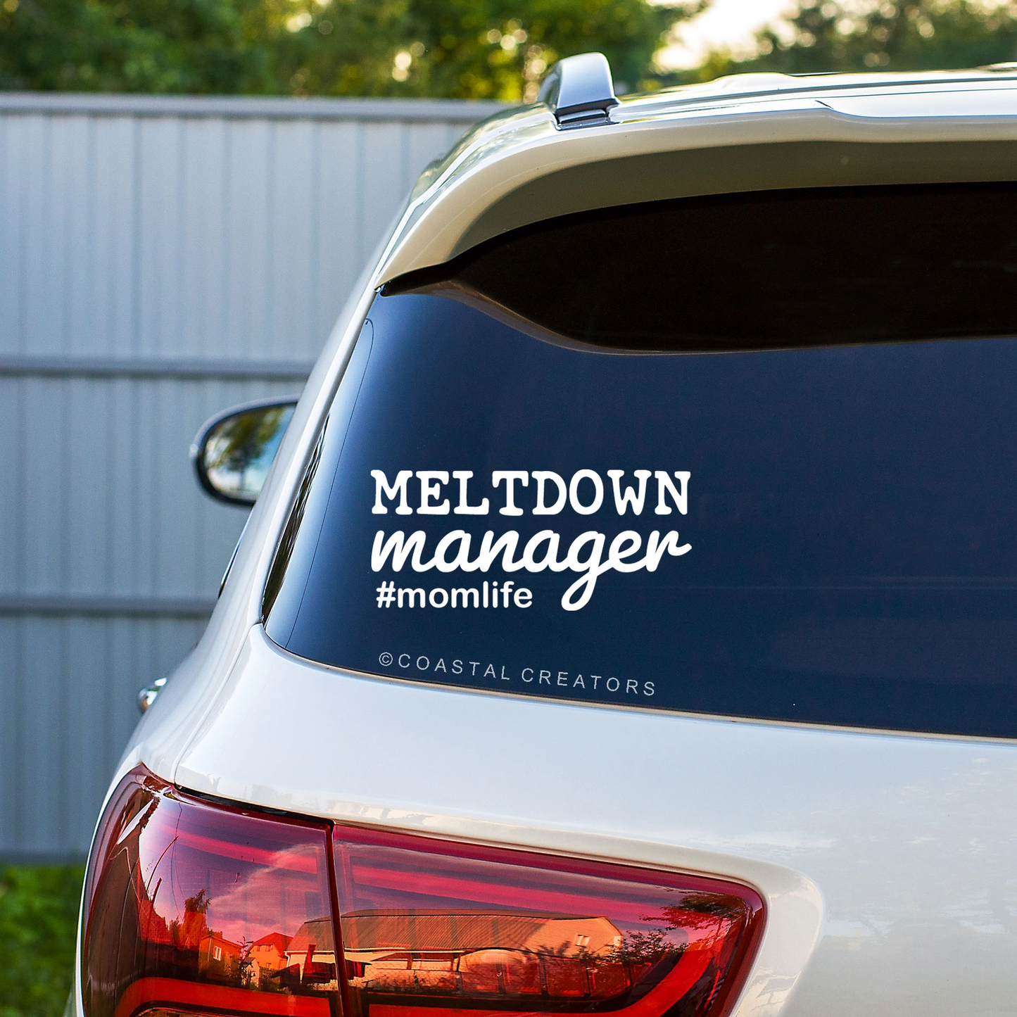 Meltdown Manager #momlife Window Vinyl Sticker Decal - Mellow Monkey