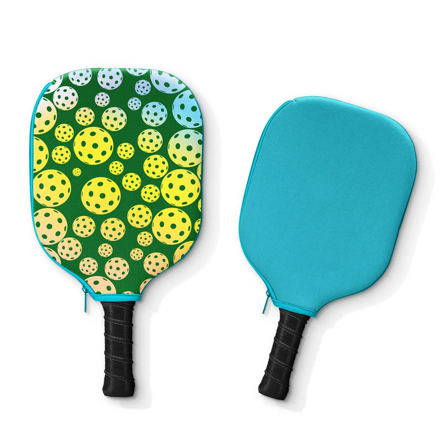 Pickle Pads - Pickleball Paddle Cover - Pickle Pattern–Green - Mellow Monkey
