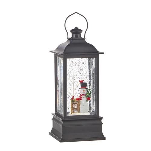 Frosty's Tree Farm Musical Lighted Water Lantern - 8-3/4-in - Mellow Monkey