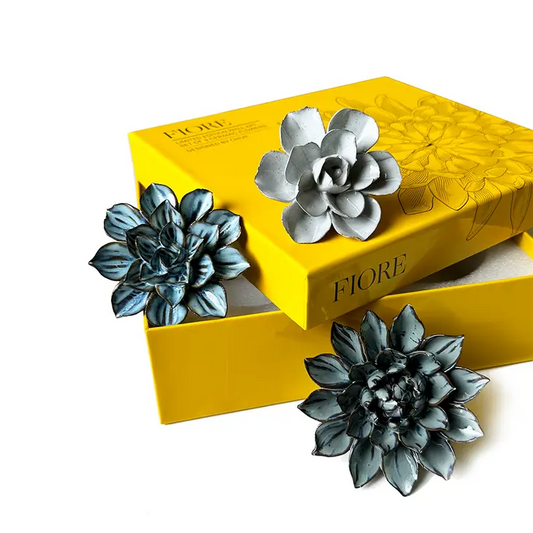 Fiore - Ceramic Flower Gift Set - Table or Wall Décor - Mellow Monkey