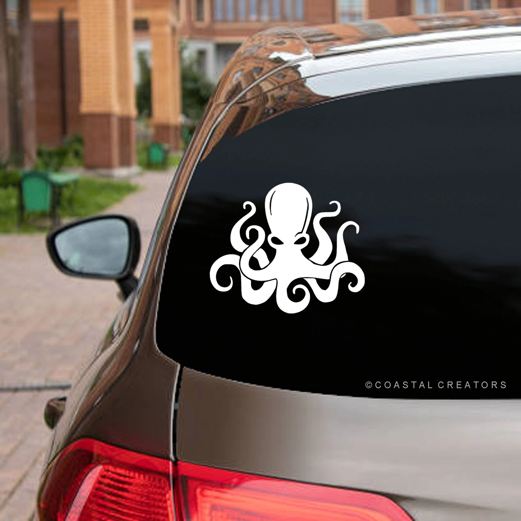 Octopus Nautical Vinyl Window Sticker Decal - Mellow Monkey