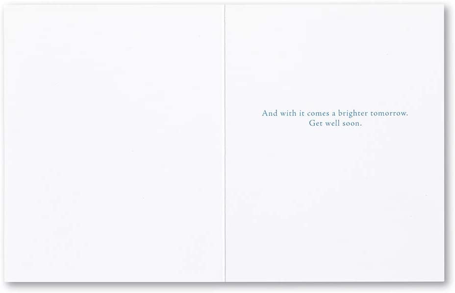 Positively Green Greeting Card - Get Well  - “The sun is new each day. ” by Heraclitus - Mellow Monkey